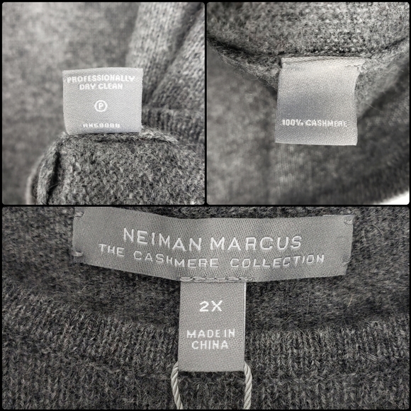 Neiman Marcus 100% Cashmere Duster & Tank Set 2X - Picture 14 of 15